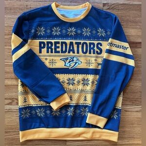 Predators Blue and Yellow Long Sleeve Shirt